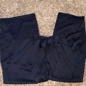 Gianni Bini Wide Leg Blue Pants with Tie Waist